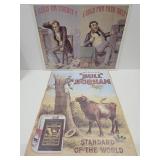 2 Advertising Prints BULL DURHAM  + 22" h