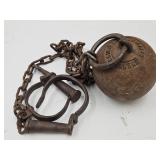 Prisoner Ball & Cuffs Marked Leavenworths
