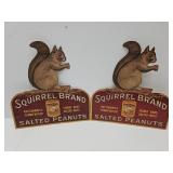 2 NOS Squirrel Brand Salted Peanuts Advertising