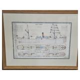 Gulf of Ancud  No 296 Framed Ship Print  51 x 38