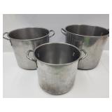 Nesting Stock Pots from 8"H - 10"H
