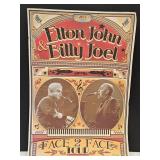 Numbered Elton John & Billy Joel Concert Poster Pr