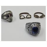 Army Ring SZ 8.5 & Costume Rings