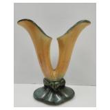 Hall Cornucopia 9"H Double Vase