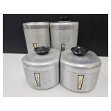 Set of 4 Vintage Aluminum Coasters