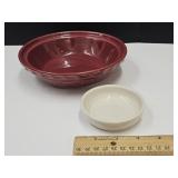 Longaberger Pottery  Bowl is 7 1/4" w & 3 1/4" w