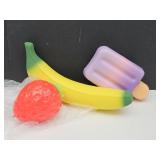 New Squishys Banana, Strawberry & Ice Cream