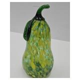 VTG Murano Style Art Glass Pear 7.5" high