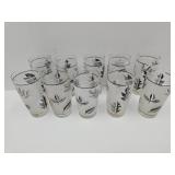 Set of 10 MCM Libby  Juice Glasses