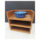3 Desk Top Organizers, Porcelain Enamel & Bakeware