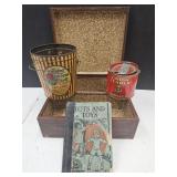 Tin, Lard Can, Toys & Tot Book, Furn Sliders,