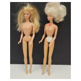 2 Barbie Dolls, Marked 1966