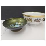 Danbury Mint Bowl & Porcelain Enamel