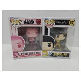 Bruce Lee & Princess Leia Funko Pop