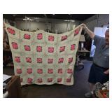Beautiful Pink Rose Afgan 72 x 56"