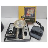 Brownie Hawkeye Camera & Polaroid Impluse Camera
