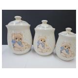 Vintage Teddy Bear Cantisters