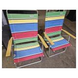 2 Folding Beach Chairs