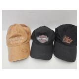 3 Harley Davidson Hats