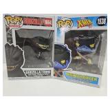 2 Funko Pops; Godzilla 1999 & Night Crawler