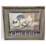 Farm House Chicken Wall Decor 21x25"