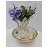 Vintage Watcher Pitcher & BowW Gold Trim