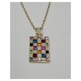 JTV Multi Color Crystal Necklace
