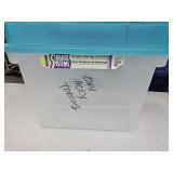 Clear 25 Gallon Storage Tote
