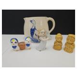 Vintage Toothpicker, Shakers, Angel & Pitcher