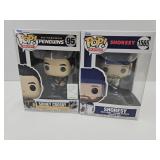2 Funko Pops Shoresy & Sidney Crosby