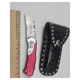 Leather Studded Sheath W Box Knife