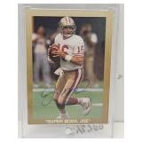Signed Super Bowl Joe Montana Card No COA