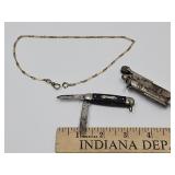 Kalamazoo MI Lighter, 2 Blade Pocket Knife & NL
