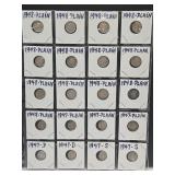 20 Silver  Roosevelt Dime Coins See Dates