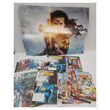 Comic Books; Pokemon + & Wonder Woman Poster