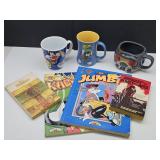 VTG Looney Tunes Cups, Coloring Books +