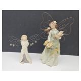 2 Angel Figurines