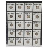 20 Silver  Roosevelt Dime Coins See Dates