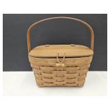 Longaberger Picnic Basket 10.5 x 6.5"H