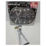 Circular Saw Blade & Leather Punch