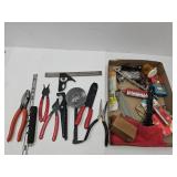 Square, Pliers, Hand Tool Lot