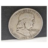 1954 D Franklin Silver Half Dollar Coin
