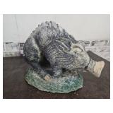 Concrete Razor Back Hog See Tail 14" L