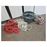4 Large  Heavy Duty Ropes w 2 Baskets