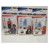 3 Big Bang Theory Figures; Amy, Raj & Bernadette