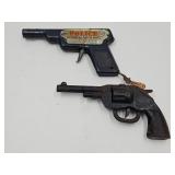 2 Vintage Toy Pistoles; Clicker Gun Works