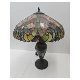 Beautiful Modern Stained Glass Lamp 24" h