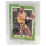 Signed Kareem Abdul Jabbar Basketball Card No COA