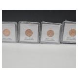 4 Cased 2025 Last Issue Penny Coins D & P