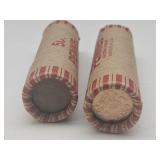 2 Full Rolls Wheat Back Penny Coins